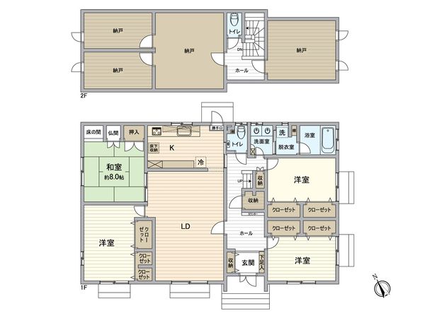 刈谷市野田町西田 間取図(平面図) 刈谷市野田町西田 間取図(平面図)