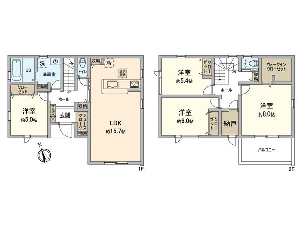 知立市弘法町弘法山 2号棟 間取図(平面図)