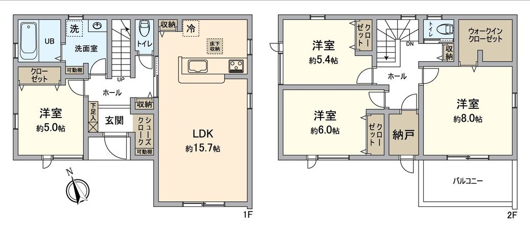 知立市弘法町弘法山 2号棟 間取図(平面図)