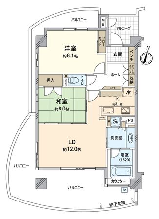 ラ・メルカーサⅢ 間取図(平面図) 間取図(平面図)