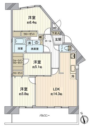 ソシアルセイワ刈谷 間取図(平面図)