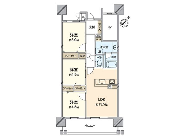 リコット刈谷駅東 間取図(平面図) 間取図(平面図)