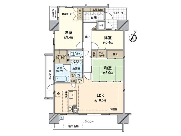エルグランデ寿公園 間取図(平面図) 間取図(平面図)