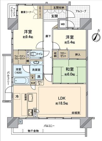 エルグランデ寿公園 間取図(平面図)