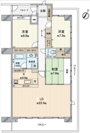 エルグランデ刈谷 イーストウィング 間取図(平面図)