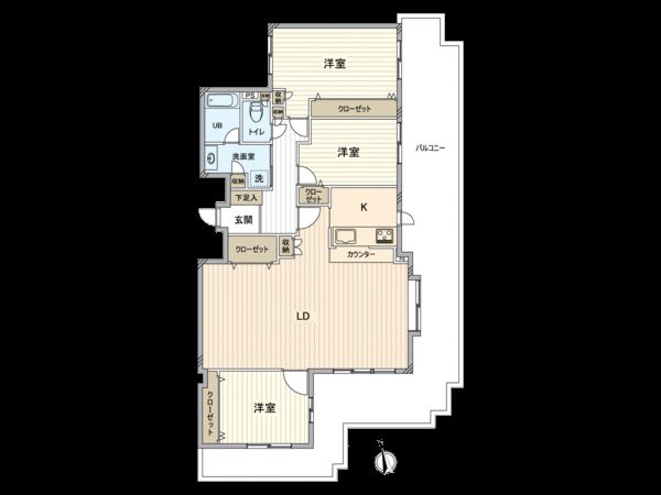 シャトレー刈谷ウイング西館 間取図(平面図) シャトレー刈谷ウイング西館 間取図(平面図)