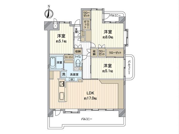 サンハウス第2刈谷 間取図