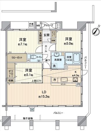 エルグランデ刈谷駅東 間取図(平面図)