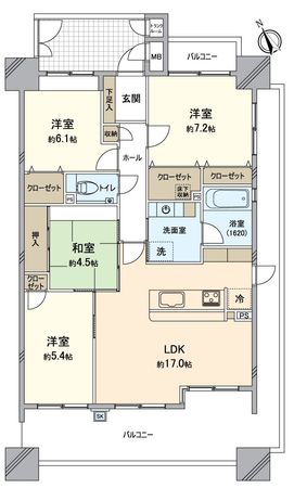 エルグランデ泉田フォレスタ 間取図(平面図) エルグランデ泉田フォレスタ 間取図(平面図)