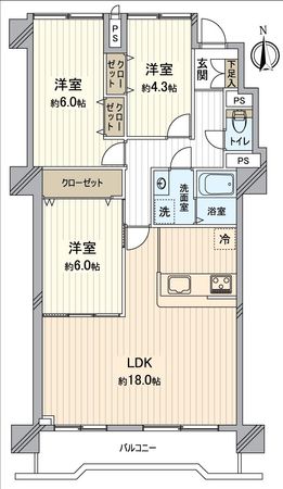 エスポワール司 間取図(平面図)