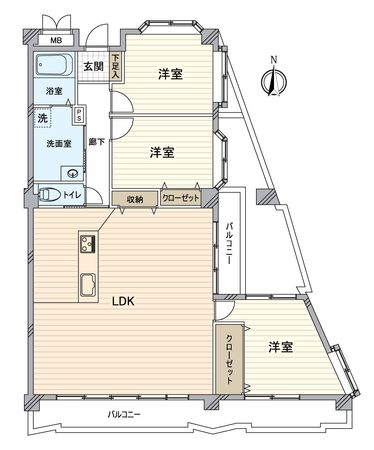 キングスコート刈谷 間取図(平面図) キングスコート刈谷 間取図(平面図)