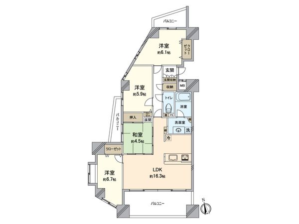 シャトレー東刈谷駅 間取図(平面図) シャトレー東刈谷駅 間取図(平面図)