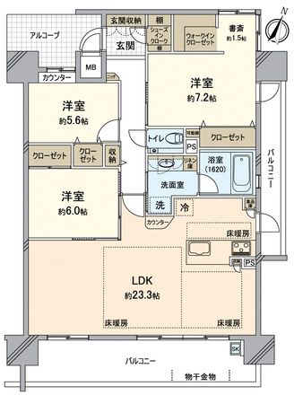 エルグランデ寿公園 間取図(平面図)