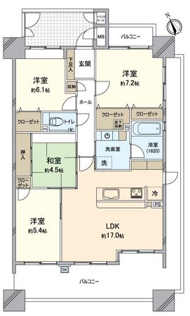 エルグランデ泉田フォレスタ 間取図(平面図) エルグランデ泉田フォレスタ 間取図(平面図)