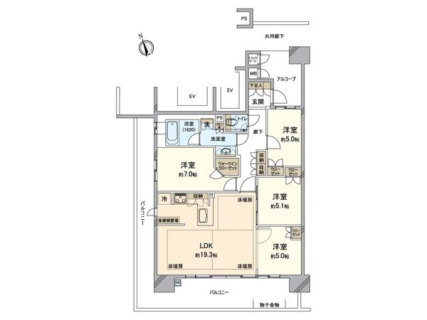 アルバックスタワー刈谷ステーション 間取図(平面図) アルバックスタワー刈谷ステーション 間取図(平面図)