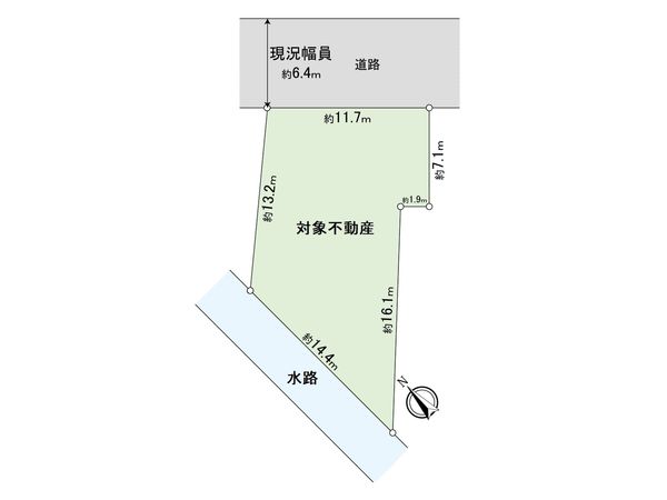 安城市横山町大山田中 土地 区画図 安城市横山町大山田中 土地 区画図