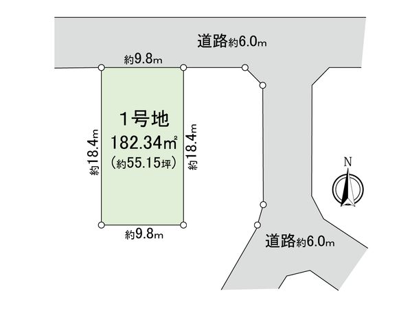 西尾市田貫五丁目 土地 区画図 西尾市田貫五丁目 土地 区画図