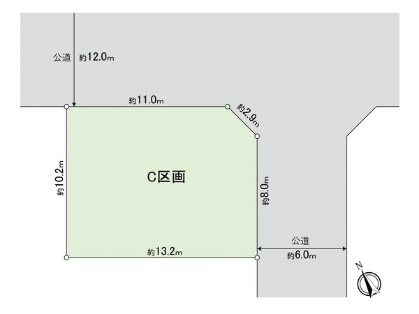 安城市美園町1丁目 C区画 区画図