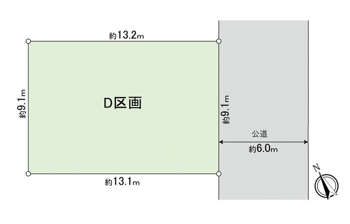 安城市美園町1丁目 D区画 区画図
