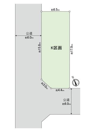 安城市美園町2丁目 K区画 区画図
