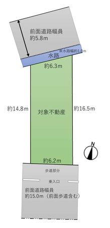 安城市横山町下毛賀知 土地 区画図 安城市横山町下毛賀知 土地 区画図