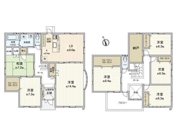 西尾市国森町百々 戸建 間取図(平面図) 西尾市国森町百々 戸建 間取図(平面図)