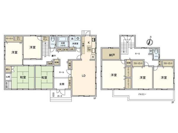 安城市里町前田 戸建 間取図(平面図)