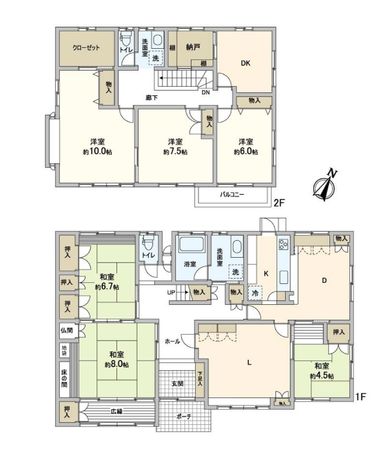 安城市池浦町池東 戸建 間取図(平面図)