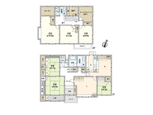 安城市池浦町池東 戸建 間取図(平面図)