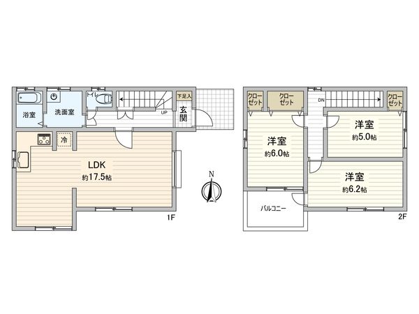 安城市東町荒井 戸建 間取図(平面図) 間取図(平面図)