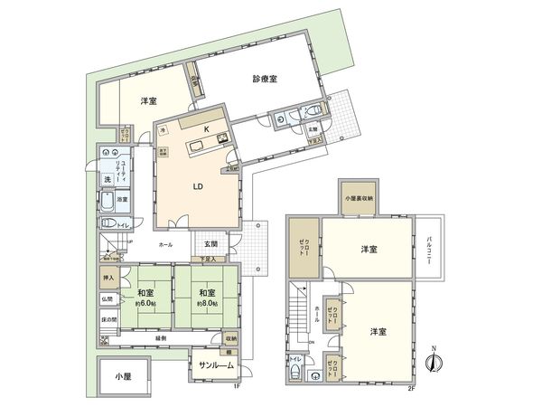 西尾市八ツ面町麓 戸建 間取図(平面図) 西尾市八ツ面町麓 戸建 間取図(平面図)