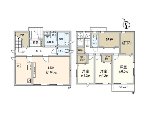 安城市東町獅子塚 戸建 間取図(平面図)
