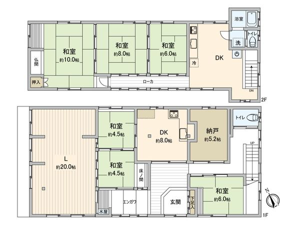 西尾市中町 戸建 間取図(平面図) 西尾市中町 戸建 間取図(平面図)