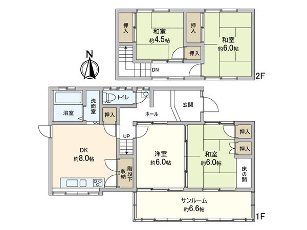 知立市八橋町源田谷 戸建 間取図(平面図)