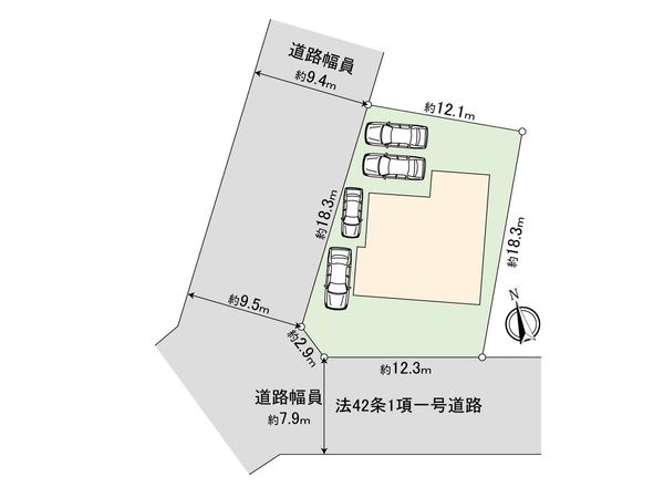 安城市浜富町 戸建 区画図 安城市浜富町 戸建 区画図