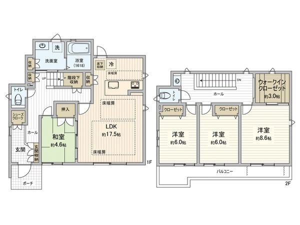 安城市横山町寺下 戸建 間取図(平面図) 安城市横山町寺下 戸建 間取図(平面図)