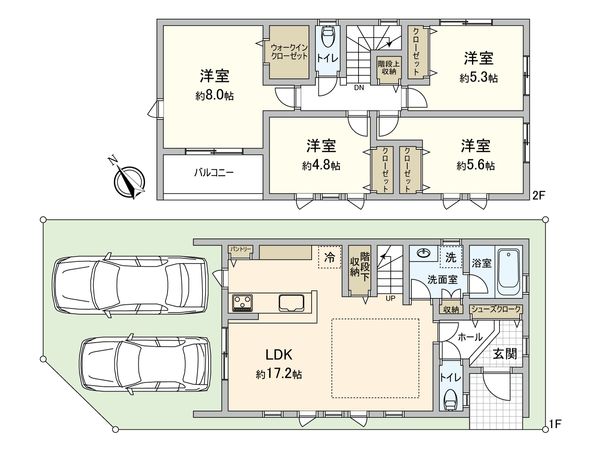 安城市南明治 新築戸建 間取図(平面図)