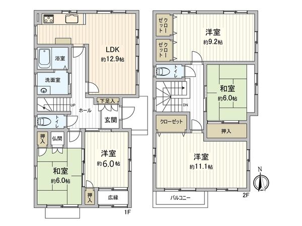 安城市今本町三丁目 戸建 間取図(平面図)
