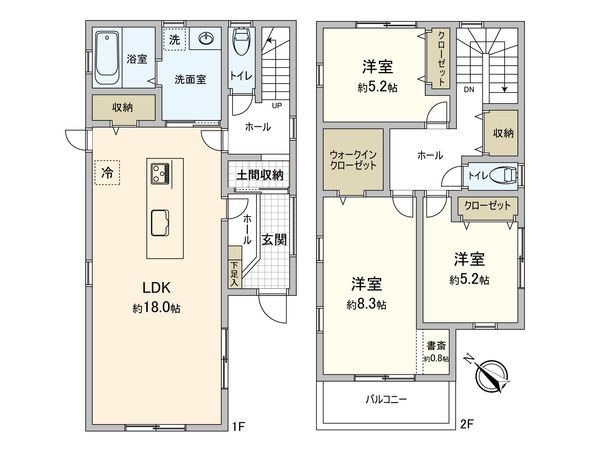 西尾市住崎五丁目 戸建 間取図(平面図) 西尾市住崎五丁目 戸建 間取図(平面図)