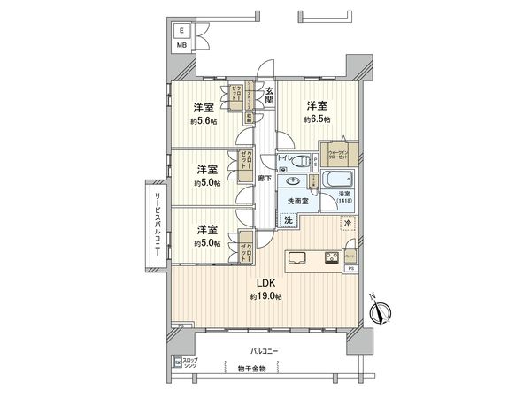 プレサンスロジェ三河安城CL 間取図(平面図) プレサンスロジェ三河安城CL 間取図(平面図)