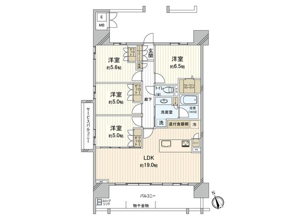 プレサンスロジェ三河安城CL 間取図(平面図) プレサンスロジェ三河安城CL 間取図(平面図)