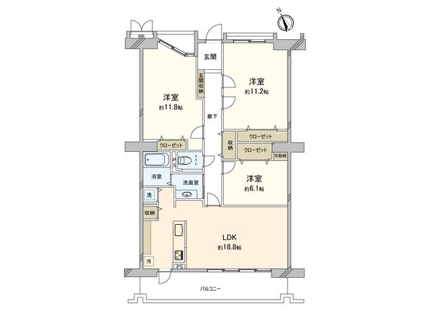 スペクトル東栄 間取図(平面図)