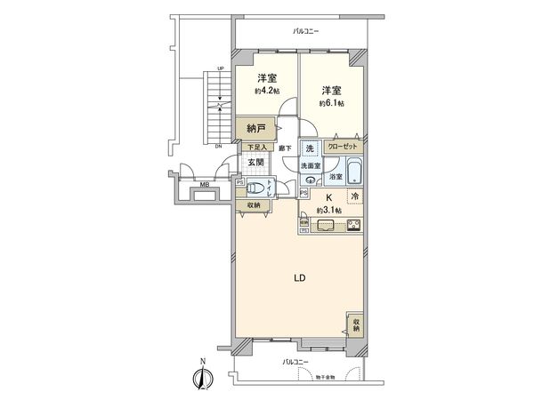 コープ野村新安城 B棟 間取図(平面図) コープ野村新安城 B棟 間取図(平面図)