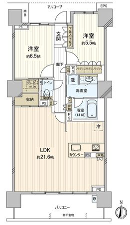 パークタワー豊田 間取図(平面図)