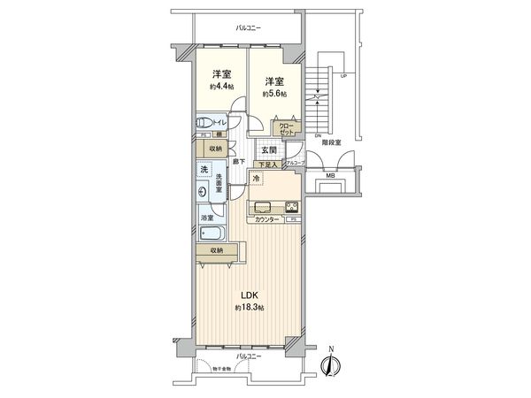 コープ野村新安城 E棟 間取図(平面図)