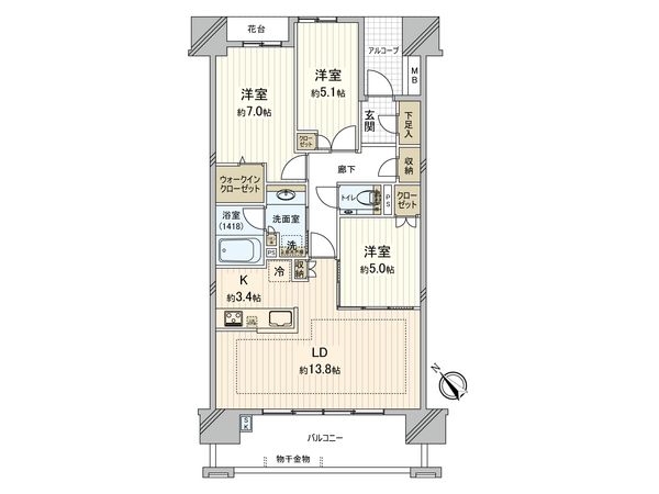 グランドメゾン安城アベニュー 間取図(平面図) グランドメゾン安城アベニュー 間取図(平面図)