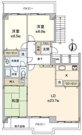 コープ野村新安城 C棟 間取図(平面図) コープ野村新安城 C棟 間取図(平面図)