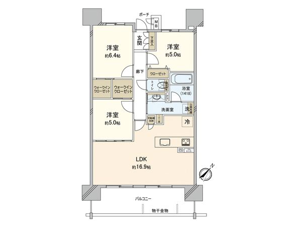 リコット三河安城 間取図(平面図) リコット三河安城 間取図(平面図)