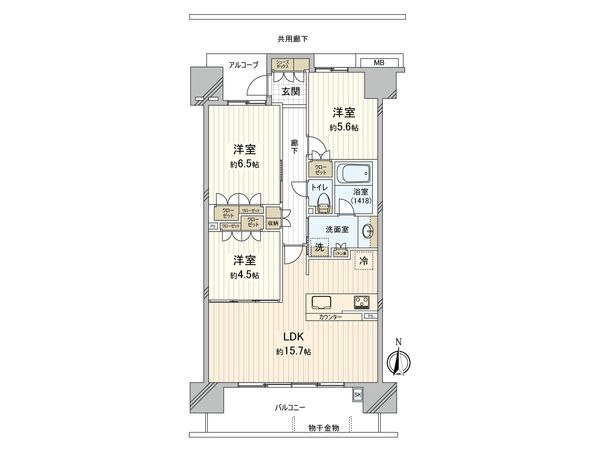 エムズシティ新安城ブランシエラ 間取図(平面図) エムズシティ新安城ブランシエラ 間取図(平面図)