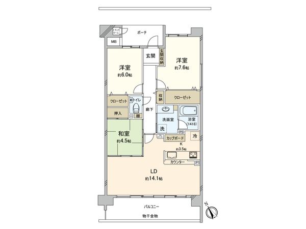 エルグランデ新安城 間取図(平面図) エルグランデ新安城 間取図(平面図)